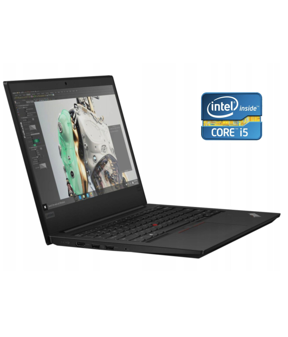 Ультрабук Lenovo ThinkPad E490 / 14&quot; (1920x1080) IPS / Intel Core i5-8265U (4 (8) ядра по 1.6 - 3.9 GHz) / 8 GB DDR4 / 256 GB SSD / Intel UHD Graphics / WebCam / Win 10 Pro - 1