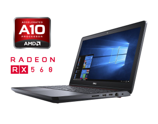 БУ Игровой ноутбук Dell Inspiron 15-5576 / 15.6&quot; (1920x1080) IPS / AMD A10-9630P (4 ядра по 2.6 - 3.3 GHz) / 16 GB DDR4 / 480 GB SSD / AMD Radeon RX 560, 4 GB GDDR5, 128-bit / WebCam / Windows 10 из Европы