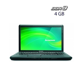 БУ Ноутбук Lenovo G550 / 15.6&quot; (1366x768) TN / Intel Celeron T3300 (2 ядра по 2.0 GHz) / 4 GB DDR3 / 250 GB HDD / Intel GMA Graphics 4500M / WebCam / АКБ не тримає из Европы