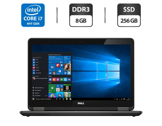 БУ Ноутбук Б-клас Dell Latitude E7440 / 14&quot; (1600x900) TN / Intel Core i7 - 4600U (2 (4) ядра по 2.1-3.3 GHz) / 8 GB DDR3 / 256 GB SSD / Intel HD Graphics 4400 / WebCam / HDMI из Европы
