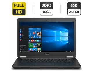 БУ Ноутбук Б-клас Dell Latitude E7450 / 14&quot; (1920x1080) IPS / Intel Core i7 - 5600U (2 (4) ядра по 2.6-3.2 GHz) / 16 GB DDR3 / 256 GB SSD / Intel HD Graphics 5500 / WebCam / HDMI из Европы