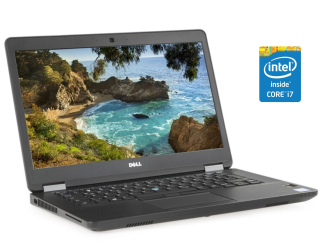 БУ Ультрабук Dell Latitude E5470 / 14 &quot; (1366x768) TN / Intel Core i7-6500U (2 (4) ядра по 2.5 - 3.1 GHz) / 8 GB DDR4 / 240 GB SSD / Intel HD Graphics 520 / WebCam / Win 10 Pro из Европы