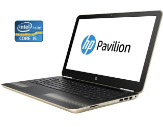 БУ Ноутбук HP Pavilion z3d13ea / 15.6&quot; (1366x768) TN / Intel Core i5-7200U (2 (4) ядра по 2.5 - 3.1 GHz) / 8 GB DDR4 / 240 GB SSD / Intel HD Graphics 620 / WebCam / DVD-ROM / Win 10 Pro из Европы