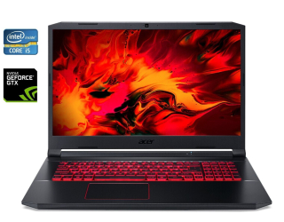 БУ Ігровий ноутбук Acer Nitro 5 AN517-51/ 17.3 &quot; (1920x1080) IPS / Intel Core i5-9300h (4 (8) ядра по 2.4 - 4.1 GHz) / 32 GB DDR4 / 512 GB SSD / nVidia GeForce GTX 1650, 4 GB GDDR5, 192-bit / WebCam / Win 10 Home из Европы