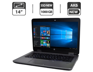 БУ Ноутбук HP ProBook 645 G3 / 14 &quot; (1366x768) TN / AMD A10-8730B (4 ядра по 2.4 - 3.3 GHz) / 16 GB DDR4 / 1000 GB SSD / AMD Radeon R5 Graphics / WebCam / АКБ / Windows 10 Pro из Европы