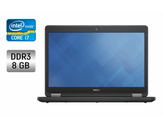 БУ Ноутбук Dell Latitude E5450 / 14&quot; (1920x1080) IPS / Intel Core i7-5600U (2 (4) ядра по 2.6 - 3.2 GHz) / 8 GB DDR3 / 250 GB SSD / Intel HD Graphics 5500 / WebCam / Windows 10 из Европы