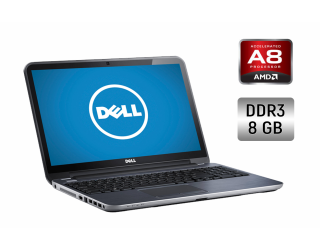 БУ Ноутбук Dell Inspiron 5535 / 15.6&quot; (1366x768) TN / AMD A8 5545M (4 ядра по 1.7 - 2.7 GHz) / 8 GB DDR3 / 256 GB SSD / Radeon HD 8510G / WebCam / Windows 10 из Европы