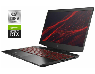 БУ Игровой ноутбук HP Omen 15t-dh100 / 15.6&quot; (1920x1080) IPS / Intel Core i7-10750H (6 (12) ядра по 2.6 - 5.0 GHz) / 16 GB DDR4 / 512 GB SSD / nVidia GeForce RTX 2070 Max-Q, 8 GB GDDR6, 256-bit / WebCam из Европы