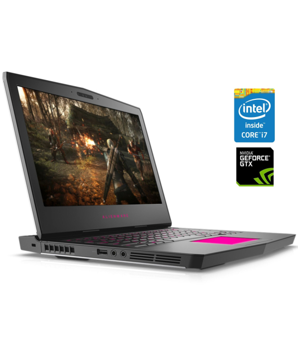 Игровой ноутбук Dell Alienware 13 R3 / 13.3&quot; (1920x1080) IPS / Intel Core i7-7700HQ (4 (8) ядра по 2.8 - 3.8 GHz) / 16 GB DDR4 / 512 GB SSD / nVidia GeForce GTX 1060, 6 GB GDDR5, 192-bit / WebCam - 1