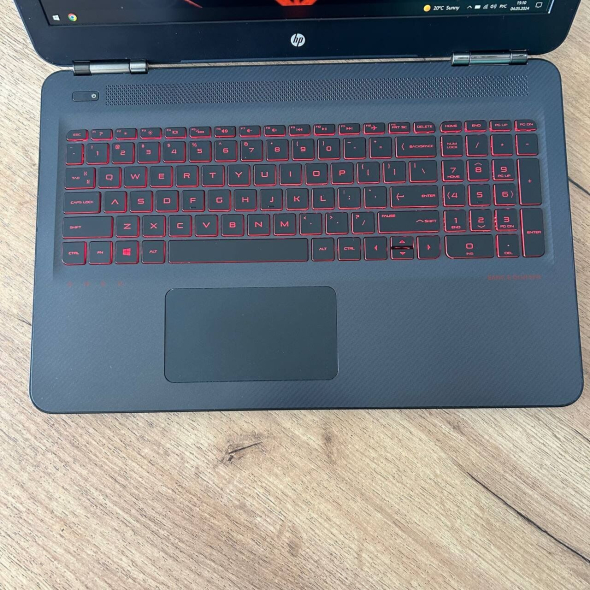 Игровой ноутбук HP Omen 15-ax256nr / 15.6&quot; (1920x1080) IPS / Intel Core i7-7700HQ (4 (8) ядра по 2.8 - 3.8 GHz) / 8 GB DDR4 / 128 GB SSD + 1000 GB HDD / nVidia GeForce GTX 1050, 2 GB GDDR5, 128-bit / WebCam - 7