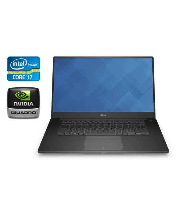 Ноутбук рабочая станция Б-класс Dell Precision 5510 / 15.6&quot; (1920x1080) IPS / Intel Core i7-6820HQ (4 (8) ядра по 2.7 - 3.6 GHz) / 16 GB DDR4 / 240 GB SSD + 500 GB HDD / nVidia Quadro M1000M, 2 GB DDR3, 128-bit / WebCam / Windows 10 - 1
