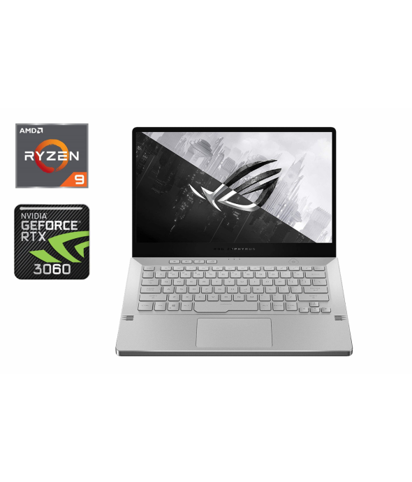 Игровой ноутбук Asus ga401q / 14&quot; (1920x1080) IPS / AMD Ryzen 9 5900HS (8 (16) ядер по 3.0 - 4.6 GHz) / 16 GB DDR4 / 1000 GB SSD / nVidia GeForce RTX 3060, 6 GB GDDR6, 192-bit / WebCam / Windows 10 Home - 1