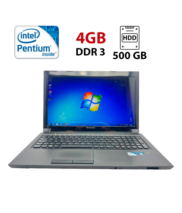 Ноутбук Lenovo B570 / 15.6&quot; (1366x768) TN / Intel Pentium B950 (2 ядра по 2.1 GHz) / 4 GB DDR3 / 500 Gb HDD / Intel HD Graphics 2000 / WebCam - 1