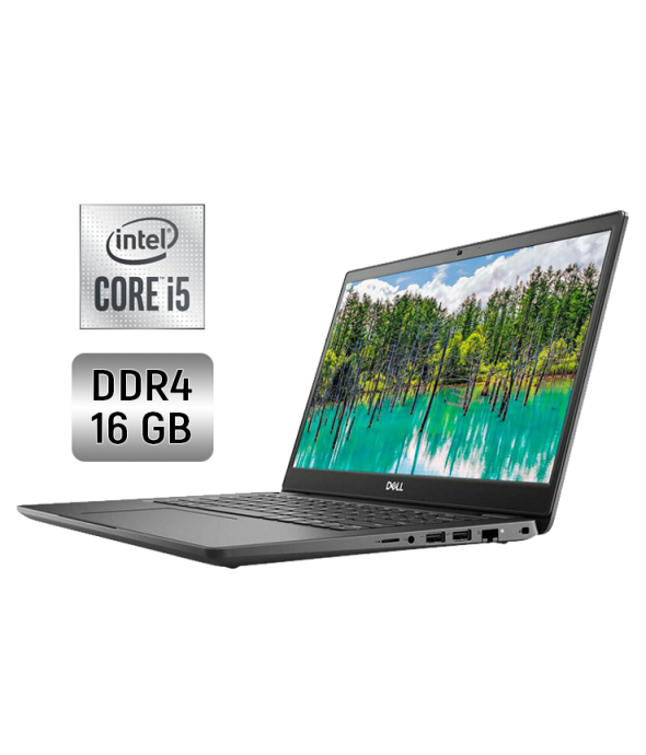 Ультрабук Dell Latitude 3410 / 14&quot; (1920x1080) IPS / Intel Core i5-10210U (4 (8) ядра по 1.6 - 4.2 GHz) / 16 GB DDR4 / 256 GB SSD / Intel UHD Graphics / WebCam - 1