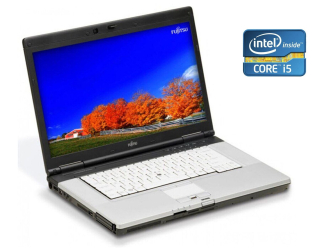 БУ Ноутбук Fujitsu LifeBook E780 / 15.6&quot; (1600x900) TN / Intel Core i5-520M (2 (4) ядра по 2.4 - 2.93 GHz) / 4 GB DDR3 / 320 GB HDD / Intel HD Graphics / WebCam / DVD-ROM из Европы