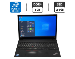 БУ Ноутбук Б-клас Lenovo ThinkPad E580 / 15.6&quot; (1920x1080) TN / Intel Core i5 - 8250U (4 (8) ядра по 1.6-3.4 GHz) / 8 GB DDR4 / 256 GB SSD / Intel UHD Graphics 620 / WebCam / Windows 10 Pro из Европы