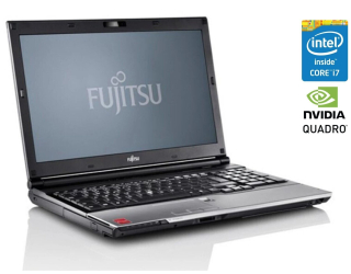 БУ Мобільна робоча станція Fujitsu Celsius H720/ 15.6 &quot; (1920x1080) TN / Intel Core i7-3720QM (4 (8) ядра по 2.6 - 3.6 GHz) / 8 GB DDR3 / 256 GB SSD / nVidia Quadro K1000M, 2 GB GDDR5, 128-bit / WebCam / DVD-ROM из Европы