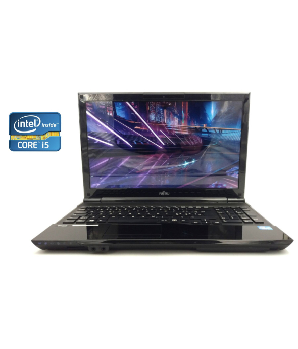 Ноутбук Fujitsu LifeBook AH532 / 15.6&quot; (1366x768) TN / Intel Core i5-3210M (2 (4) ядра по 2.5 - 3.1 GHz) / 4 GB DDR3 / 320 GB HDD / Intel HD Graphics 4000 / WebCam / DVD-ROM - 1