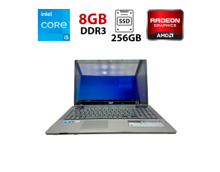 БУ Ноутбук Acer Aspire 7745G / 17.3&quot; (1600x900) TN / Intel Core i5-460M (2 (4) ядра по 2.53 - 2.8 GHz) / 8 GB DDR3 / 256 GB SSD / AMD Radeon HD 5650, 1 GB GDDR3, 128-bit / WebCam из Европы