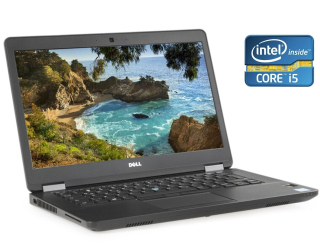 БУ Ультрабук Dell Latitude E5470 / 14&quot; (1920x1080) IPS / Intel Core i5-6300U (2 (4) ядра по 2.4 - 3.0 GHz) / 8 GB DDR4 / 128 GB SSD M.2 / Intel HD Graphics 520 / WebCam / Без АКБ из Европы