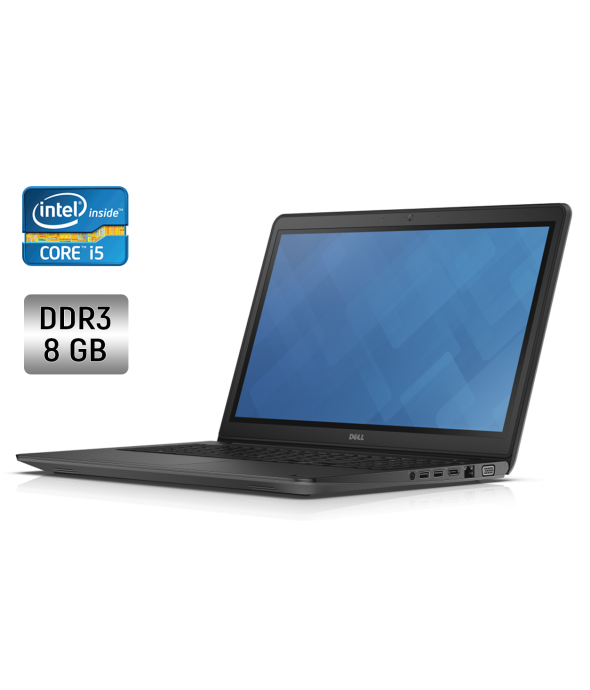 Ноутбук Б-класс Dell Latitude 3550 / 15.6&quot; (1366x768) TN / Intel Core i5-5200U (2 (4) ядра по 2.2 - 2.7 GHz) / 8 GB DDR3 / 240 GB SSD / Intel HD Graphics 5500 / WebCam / Windows 10 - 1