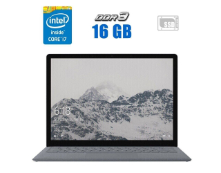 БУ Ультрабук Microsoft Surface Laptop 2 1769 / 13.5&quot; (2256x1504) IPS / Intel Core i7-8650U (4 (8) ядра по 1.9 - 4.2 GHz) / 16 GB DDR3 / 480 GB SSD / Intel UHD Graphics 620 / WebCam из Европы