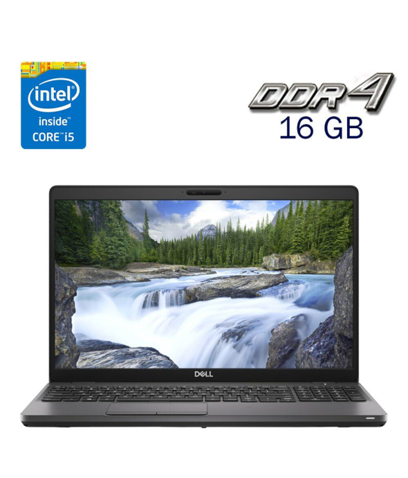 Ультрабук Dell Latitude 5501/ 15.6 &quot; (1920x1080) IPS / Intel Core i5-9400h (4 (8) ядра по 2.5 - 4.3 GHz) / 16 GB DDR4 / 240 GB SSD / Intel UHD Graphics 630 / WebCam - 1