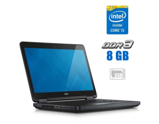 БУ Ноутбук Dell Latitude E5450 / 14&quot; (1366x768) TN / Intel Core i5-5300U (2 (4) ядра по 2.3 - 2.9 GHz) / 8 GB DDR3 / 480 GB SSD / Intel HD Graphics 5500 / WebCam из Европы