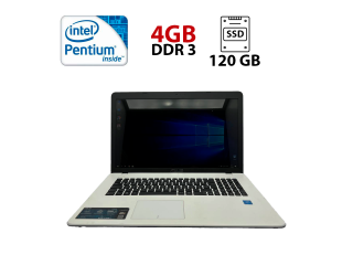 БУ Ноутбук Asus F751S / 17.3” (1600x900) TN / Intel Pentium N3700 (4 ядра по 1.6 - 2.4 GHz) / 4 GB DDR3 / 120 GB SSD / Intel HD Graphics / WebCam из Европы