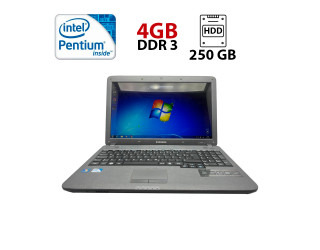 БУ Ноутбук Samsung R530 / 15.6&quot; (1366x768) TN / Intel Pentium T4500 (2 ядра по 2.3 GHz) / 4 GB DDR3 / 250 GB HDD / Intel HD Graphics / WebCam из Европы