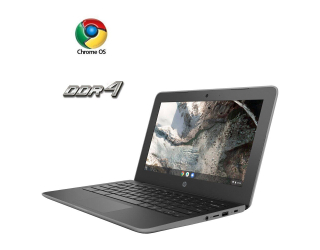 БУ Нетбук HP ChromeBook 11 G7 EE / 11.6&quot; (1366x768) TN / Intel Celeron N4000 (2 ядра по 1.1 - 2.6 GHz) / 4 GB DDR4 / 8 GB eMMC / Intel UHD Graphics 600 / WebCam / ChromeOS из Европы