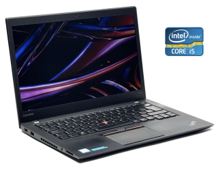 БУ Ультрабук Lenovo ThinkPad T460s / 14 &quot; (1920x1080) IPS / Intel Core i5-6200U (2 (4) ядра по 2.3 - 2.8 GHz) / 8 GB DDR4 / 240 GB SSD / Intel HD Graphics 520 / WebCam / Win 10 Pro из Европы