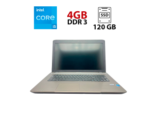 БУ Ноутбук Medion Akoya E7227 / 17.3&quot; (1600x900) TN / Intel Core i5-4210M (2 (4) ядра по 2.6 - 3.2 GHz) / 6 GB DDR3 / 128 GB SSD + 500 Gb HDD / Intel HD Graphics / WebCam / АКБ не тримає из Европы