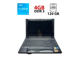 БУ Ноутбук Б-класс Fujitsu LifeBook AH532 / 14&quot; (1366x768) TN / Intel Core i3-2370M (2 (4) ядра по 2.4 GHz) / 8 GB DDR3 / 120 GB SSD / Intel HD Graphics 3000 / WebCam из Европы