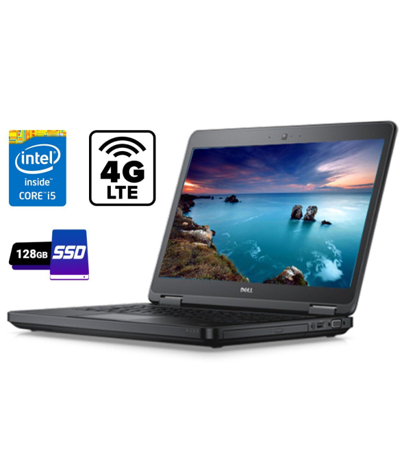 Ноутбук Dell Latitude E5440 / 14&quot; (1366x768) TN / Intel Core i5-4310U (2 (4) ядра по 2.0 - 3.0 GHz) / 8 GB DDR3 / 128 GB SSD / Intel HD Graphics 4400 / WebCam / DVD - RW / HDMI / 4G LTE - 1