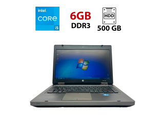 БУ Ноутбук HP ProBook 6460b / 14&quot; (1366x768) TN / Intel Core i5-2450M (2 (4) ядра по 2.5 - 3.1 GHz) / 6 GB DDR3 / 500 GB HDD / Intel HD Graphic 3000 / WebCam из Европы