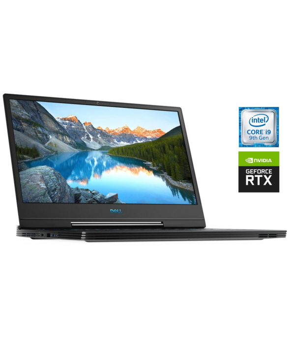 Игровой ноутбук Dell G7 7590 / 15.6&quot; (3840x2160) IPS / Intel Core i9-9880H (8 (16) ядра по 2.3 - 4.8 GHz) / 32 GB DDR4 / 512 GB SSD / nVidia GeForce RTX 2080 Max-Q, 8 GB GDDR6, 256-bit / WebCam / Win 10 Home - 1