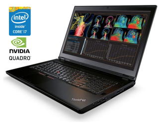 БУ Мобильная рабочая станция Lenovo ThinkPad P71 / 17.3&quot; (1920x1080) IPS / Intel Core i7-7700HQ (4 (8) ядра по 2.8 - 3.8 GHz) / 16 GB DDR4 / 512 GB SSD / nVidia Quadro M620, 2 GB GDDR5, 128-bit / WebCam / Win 10 Pro из Европы