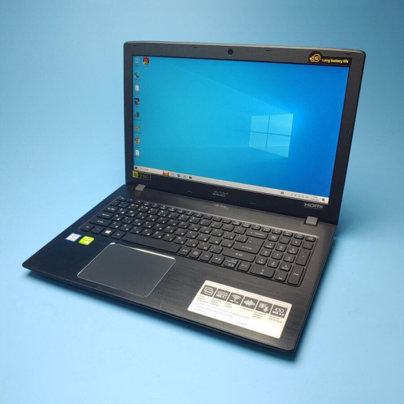 Игровой ноутбук Acer Aspire E5-576G / 15.6&quot; (1920x1080) IPS / Intel Core i5-8250U (4 (8) ядра по 1.6 - 3.4 GHz) / 8 GB DDR4 / 480 GB SSD / nVidia GeForce MX150, 2 GB GDDR5, 64-bit / WebCam / Win 10 Home - 2