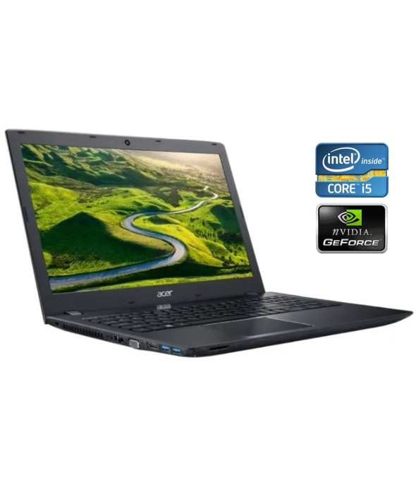 Игровой ноутбук Acer Aspire E5-576G / 15.6&quot; (1920x1080) IPS / Intel Core i5-8250U (4 (8) ядра по 1.6 - 3.4 GHz) / 8 GB DDR4 / 480 GB SSD / nVidia GeForce MX150, 2 GB GDDR5, 64-bit / WebCam / Win 10 Home - 1