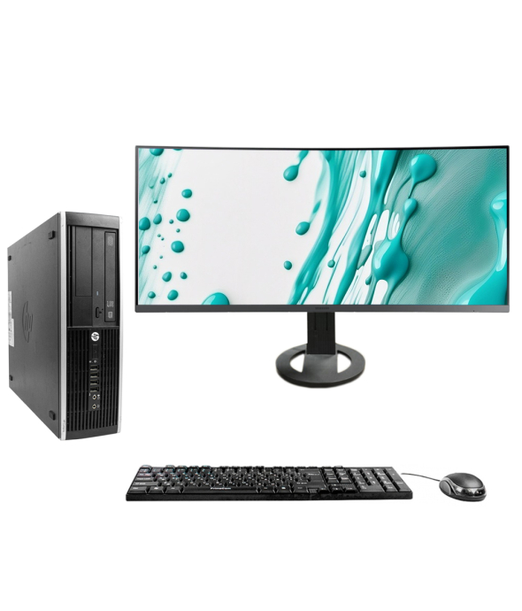 Комплект HP Compaq 8300 SFF Intel Core i5-3350P 16Gb RAM 480Gb SSD + 34" Samsung Ultra WQHD Professional C34H890WJU 3440x1440 21:9 1800R 100HZ Curved USB-Hub HDMI/DisplayPort/Type-C - 1