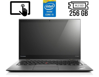 БУ Ультрабук Б-класс Lenovo ThinkPad X1 Carbon (2nd Gen) / 14" (2560x1440) IPS Touch / Intel Core i5-4300U (2 (4) ядра по 1.9 - 2.9 GHz) / 4 GB DDR3 / 256 GB SSD M.2 / Intel HD Graphics 4400 / WebCam / Fingerprint/ HDMI / miniDP из Европы