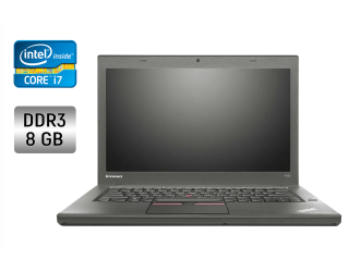БУ Ультрабук Lenovo ThinkPad T450s / 14" (1920x1080) IPS / Intel Core i7-5600U (2 (4) ядра по 2.6 - 3.2 GHz) / 8 GB DDR3 / 240 GB SSD / Intel HD Graphics 5500 / WebCam / Fingerprint / Windows 10 из Европы