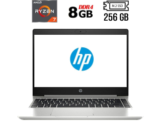 БУ Ноутбук Б-класс HP ProBook 445 G7 / 14" (1920x1080) IPS / AMD Ryzen 7 4700U (8 ядер по 2.0 - 4.1 GHz) / 8 GB DDR4 / 256 GB SSD M.2 / AMD Radeon Graphics / WebCam / USB 3.1 / HDMI из Европы