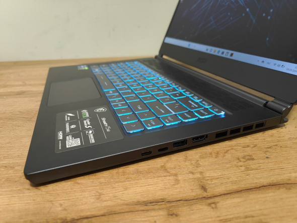 Игровой ноутбук MSI Stealth 15M A11UEKV / 15.6" (1920x1080) IPS / Intel Core i7-11375H (4 (8) ядра по 3.0 - 5.0 GHz) / 16 GB DDR4 / 512 GB SSD / nVidia GeForce RTX 3060, 6 GB GDDR6, 192-bit / WebCam / Windows 10 Home - 7