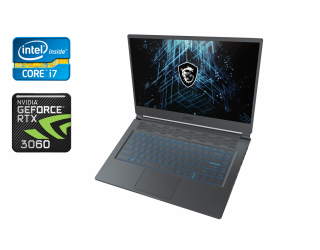 БУ Игровой ноутбук MSI Stealth 15M A11UEKV / 15.6" (1920x1080) IPS / Intel Core i7-11375H (4 (8) ядра по 3.0 - 5.0 GHz) / 16 GB DDR4 / 512 GB SSD / nVidia GeForce RTX 3060, 6 GB GDDR6, 192-bit / WebCam / Windows 10 Home из Европы