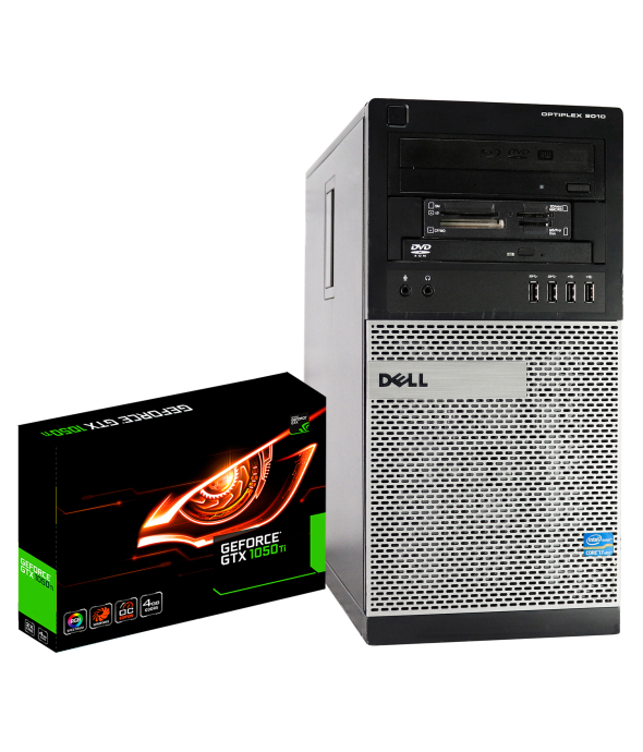 Системный блок Dell OptiPlex 9010 Tower Intel Core i7-3770 16Gb RAM 480Gb SSD 500Gb HDD + новая GeForce GTX 1050Ti 4GB - 1