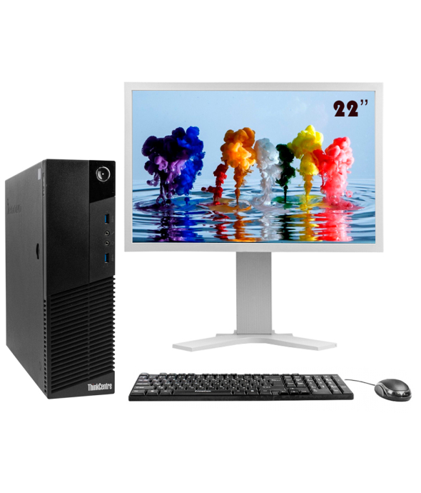 Комплект ThinkCentre M83 SFF 4х ядерний Core i5 4430S 8GB RAM 500GB HDD + 22&quot; Монітор - 1