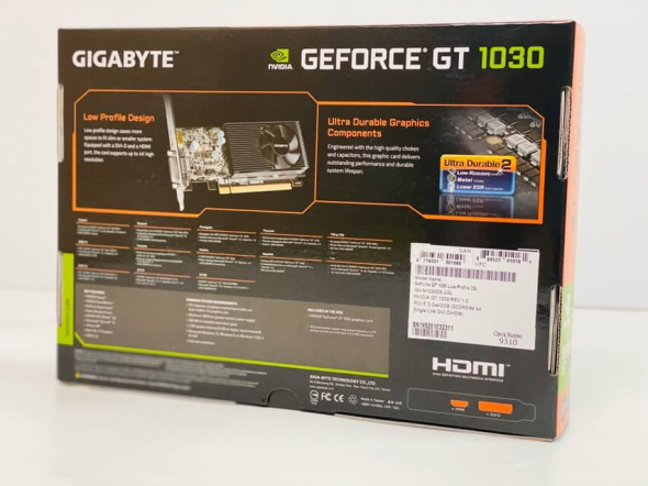 Відеокарта GeForce GT 1030 Low Profile OC 2GB GDDR5 (64bit) (HDMI, DisplayPort) - 2