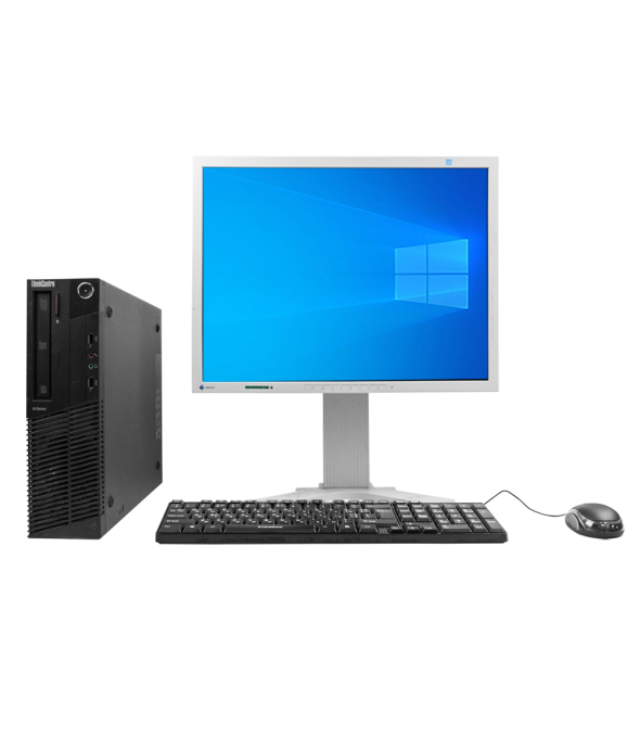 Системний блок Lenovo ThinkCentre M78 AMD A4-5300B 8GB RAM 120GB SSD + Монітор Eizo FlexScan S2100 - 1